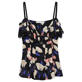 Bluse mit floralem Spitzenbesatz von Prada Resort 2008
