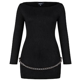 Ceinture chaîne Gucci Vintage Printemps 2006 Haut à côtes skinny