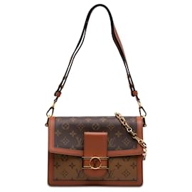 Louis Vuitton Marrone Monogram Reverse Dauphine MM
