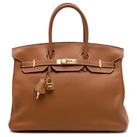Hermès Braun Togo Birkin Retourne 35