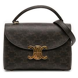 Borsa Nino in tela rivestita Triomphe Teen marrone Celine - Céline