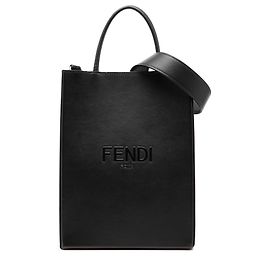 Borsa shopping Fendi Pack nera piccola Fendi