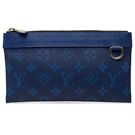 Louis Vuitton Pochette Discovery PM Blue Monogram Taigarama