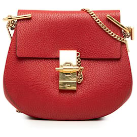 Chloé Borsa a tracolla Drew in pelle rossa mini
