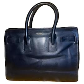 Saint Laurent Borsa Tote in pelle nera