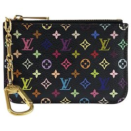 Louis Vuitton Monogram Multicolor Pochette Clé Noir