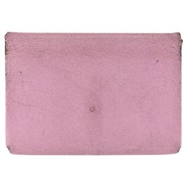 Hermès Tarjetero Hermes Calvi Duo en Mauve Sylvestre Pink