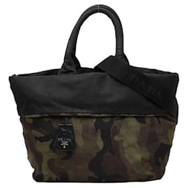 Borsa Prada Triangle Logo Plate Camouflage