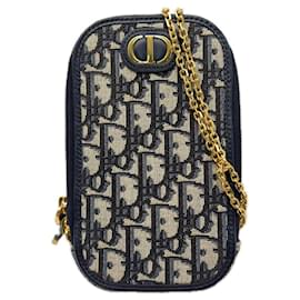 Pochette téléphone à bandoulière en toile Oblique 30 Montaigne de Christian Dior