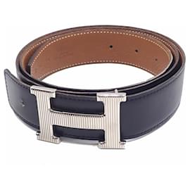Hermès Cintura reversibile Hermes H Storie