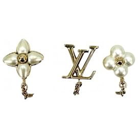 Orecchini a lobo in oro e bianco per donna Louis Vuitton