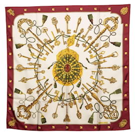 Hermes Carre 90 Les Cles Key Scarf - Hermès