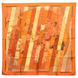 Hermès Sciarpa Hermes Carre 90 LE MONDE EST VASTE