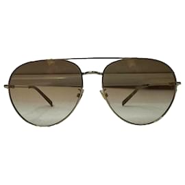 Occhiali da sole Aviator Givenchy in metallo marrone