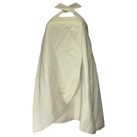 Vestido mini poncho Fendi en viscosa crema