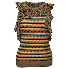 Top Sadie di Ulla Johnson in seta multicolore