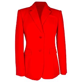 Altuzarra Einreihiger Blazer mit Taschen aus rotem Triacetat