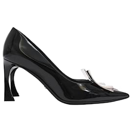 Stilettos LaParisienne de Christian Dior en charol negro