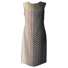  Missoni Gradient Patterned Sleeveless Midi Dress in Multicolor Rayon