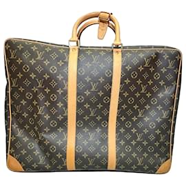 Valigia Louis Vuitton Monogram Sirius 55 in tela marrone