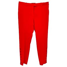 Pantalon droit Altuzarra en triacétate rouge