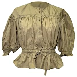 Blusa Minnie de Ulla Johnson en algodón amarillo