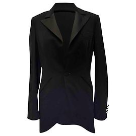 Blazer de esmoquin Ralph Lauren en lana negra