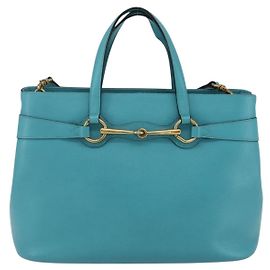 Gucci Bright Bit Wandelbare Tote aus Leder Medium