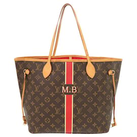 Borsa Tote Louis Vuitton Neverfull MM Monogram Rosso