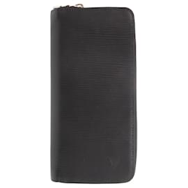 Cartera larga Louis Vuitton en cuero Epi negro
