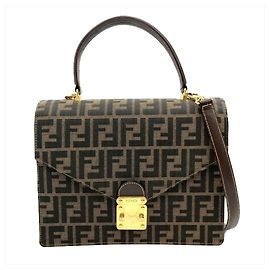 Bolsa de Ombro Fendi Zucca