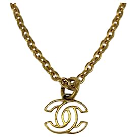 Collana Chanel Vintage Coco Mark placcata oro