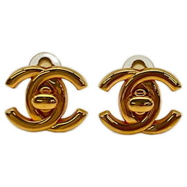 Orecchini CHANEL Coco Mark Turnlock GP - Oro da donna - Chanel