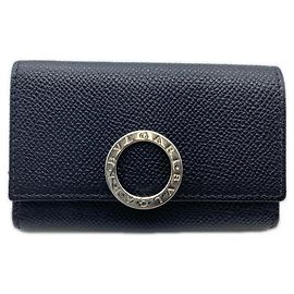 Bulgari Bvlgari Bvlgari Schlüsseletui aus genarbtem Leder