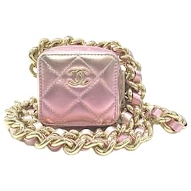 CHANEL Matelassé Punk Cube Chain Mini Shoulder Bag