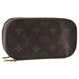 LOUIS VUITTON Monogram Trousse Brush PM Beauty Case M47510 LV Auth 189164
