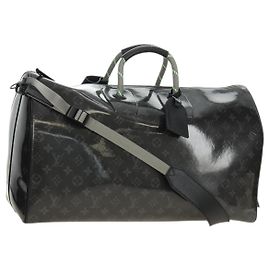 LOUIS VUITTON Eclipse Glaze Keepall Bandouliere 50 Bag M43901 LV Auth 188863SM