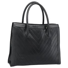 Borsa CHANEL in pelle di agnello nera con CC dorato Autentica bs35740