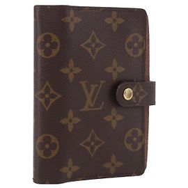 LOUIS VUITTON Monogram Agenda PM Day Planner Cover R20005 LV Auth 189992