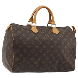 LOUIS VUITTON Monogram Speedy 35 Handtasche M41524 LV Auth BA13692V