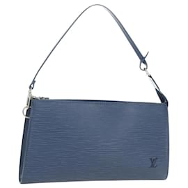 LOUIS VUITTON Epi Pochette Accessoires Pochette Blue M52945 LV Auth 189654V - Louis Vuitton