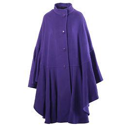 Autre Marque Capa de lana morada Haute Couture Vintage Roberto Capucci