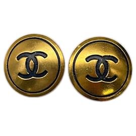 Orecchini a clip tondi Chanel Coco Mark