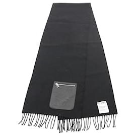 Loewe Anagram Schal Schwarz Kaschmir Wolle
