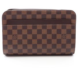 Louis Vuitton Saint Damier Ebene Clutch Handbag