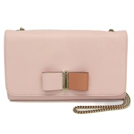 Portafoglio con catena e dettaglio fiocco in pelle Chloe - Chloé