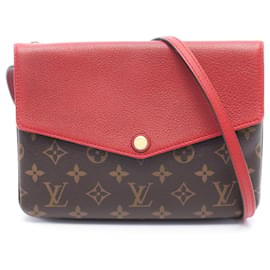 Borsa a tracolla Louis Vuitton Twice Monogram Cerise