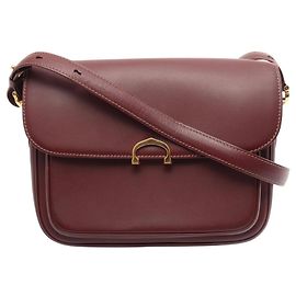 Borsa in pelle bordeaux Cartier Must Line