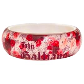 John Galliano Bracciale Rigido Fantasia Rose Rosse