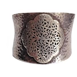 Autre Marque Lois Hill Bracciale Rigido Argento 925 Martellato